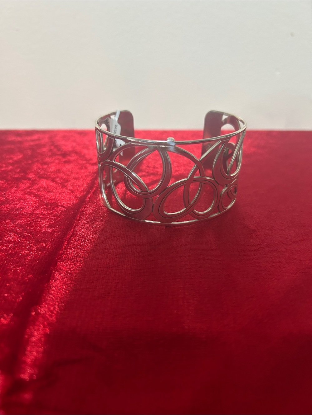 Brighton Silver Openwork Cuff Bracelet